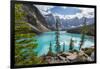 Moraine Lake and the Valley of the Ten Peaks, Banff National Park, UNESCO World Heritage Site, Cana-Frank Fell-Framed Photographic Print