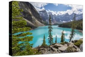 Moraine Lake and the Valley of the Ten Peaks, Banff National Park, UNESCO World Heritage Site, Cana-Frank Fell-Stretched Canvas