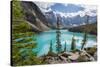Moraine Lake and the Valley of the Ten Peaks, Banff National Park, UNESCO World Heritage Site, Cana-Frank Fell-Stretched Canvas