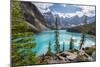Moraine Lake and the Valley of the Ten Peaks, Banff National Park, UNESCO World Heritage Site, Cana-Frank Fell-Mounted Photographic Print