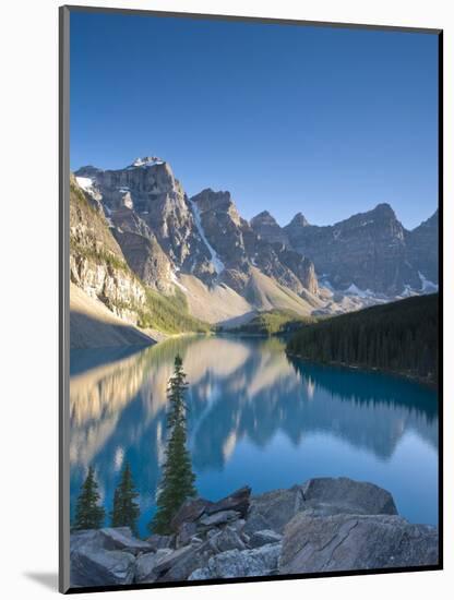 Moraine Lake and Valley of Peaks at Sunrise, Banff National Park, Alberta, Canada-Michele Falzone-Mounted Photographic Print