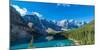 Moraine Lake at Banff National Park in the Canadian Rockies Near Lake Louise, Alberta, Canada-null-Mounted Premium Photographic Print