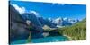 Moraine Lake at Banff National Park in the Canadian Rockies Near Lake Louise, Alberta, Canada-null-Stretched Canvas