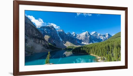 Moraine Lake at Banff National Park in the Canadian Rockies Near Lake Louise, Alberta, Canada-null-Framed Photographic Print