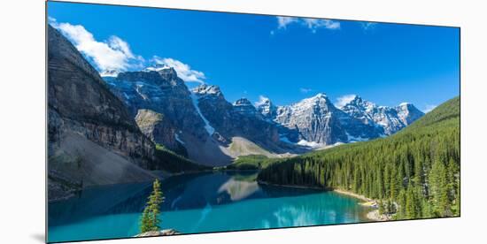 Moraine Lake at Banff National Park in the Canadian Rockies Near Lake Louise, Alberta, Canada-null-Mounted Photographic Print