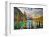 Moraine Lake at Dawn-gnohz-Framed Photographic Print