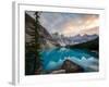 Moraine Lake at sunset in the Canadian Rockies, Banff National Park, UNESCO World Heritage Site, Al-Tyler Lillico-Framed Photographic Print