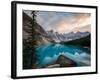 Moraine Lake at sunset in the Canadian Rockies, Banff National Park, UNESCO World Heritage Site, Al-Tyler Lillico-Framed Photographic Print