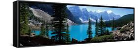 Moraine Lake Banff National Park Alberta Canada-null-Framed Stretched Canvas