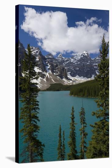 Moraine Lake, Banff National Park, Alberta, Canada-Peter Adams-Stretched Canvas