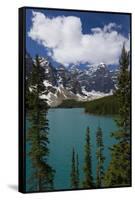 Moraine Lake, Banff National Park, Alberta, Canada-Peter Adams-Framed Stretched Canvas