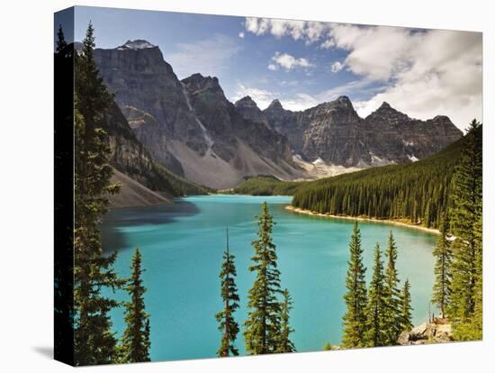 Moraine Lake, Banff National Park, UNESCO World Heritage Site, Rocky Mountains, Alberta, Canada-Jochen Schlenker-Stretched Canvas