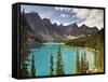 Moraine Lake, Banff National Park, UNESCO World Heritage Site, Rocky Mountains, Alberta, Canada-Jochen Schlenker-Framed Stretched Canvas