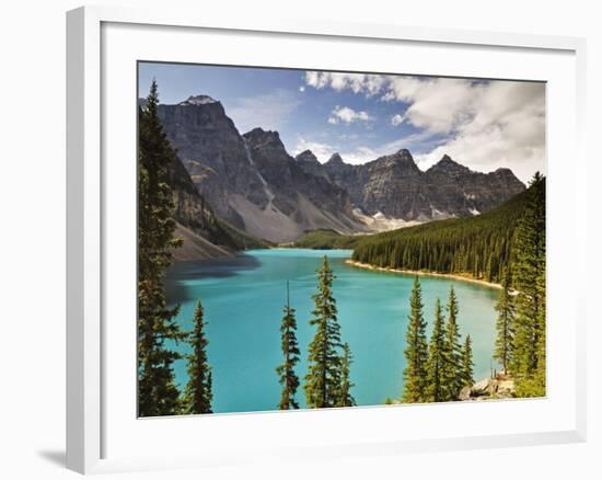 Moraine Lake, Banff National Park, UNESCO World Heritage Site, Rocky Mountains, Alberta, Canada-Jochen Schlenker-Framed Photographic Print