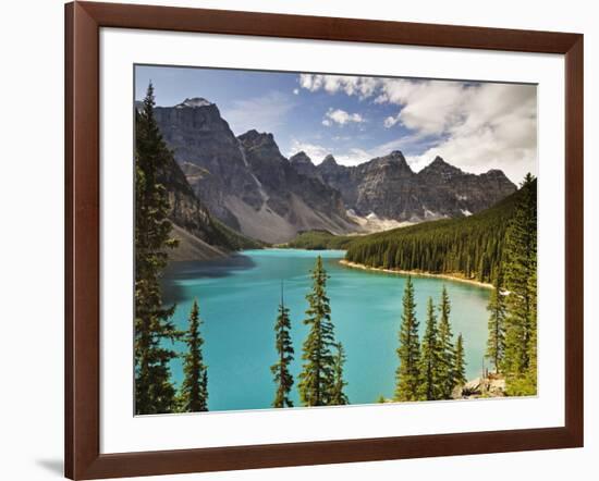 Moraine Lake, Banff National Park, UNESCO World Heritage Site, Rocky Mountains, Alberta, Canada-Jochen Schlenker-Framed Photographic Print