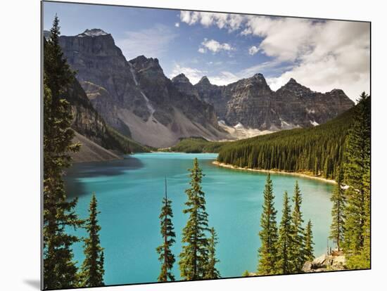 Moraine Lake, Banff National Park, UNESCO World Heritage Site, Rocky Mountains, Alberta, Canada-Jochen Schlenker-Mounted Photographic Print