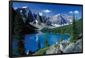 Moraine Lake, Banff-null-Framed Poster