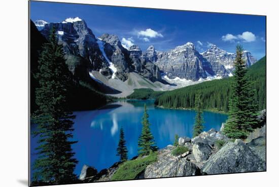 Moraine Lake, Banff-null-Mounted Poster