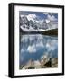 Moraine Lake in Fall with Fresh Snow, Banff Nat'l Park, UNESCO World Heritage Site, Alberta, Canada-James Hager-Framed Photographic Print