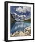 Moraine Lake in Fall with Fresh Snow, Banff Nat'l Park, UNESCO World Heritage Site, Alberta, Canada-James Hager-Framed Photographic Print