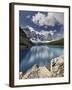 Moraine Lake in Fall with Fresh Snow, Banff Nat'l Park, UNESCO World Heritage Site, Alberta, Canada-James Hager-Framed Photographic Print