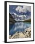 Moraine Lake in Fall with Fresh Snow, Banff Nat'l Park, UNESCO World Heritage Site, Alberta, Canada-James Hager-Framed Photographic Print