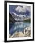 Moraine Lake in Fall with Fresh Snow, Banff Nat'l Park, UNESCO World Heritage Site, Alberta, Canada-James Hager-Framed Photographic Print