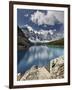 Moraine Lake in Fall with Fresh Snow, Banff Nat'l Park, UNESCO World Heritage Site, Alberta, Canada-James Hager-Framed Photographic Print