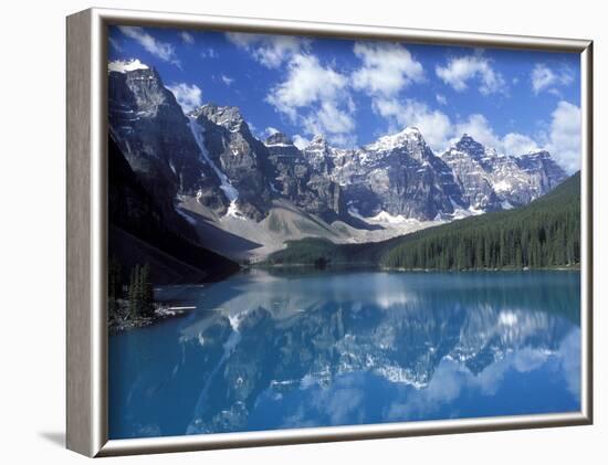 Moraine Lake in the Valley of Ten Peaks, Canada-Diane Johnson-Framed Photographic Print