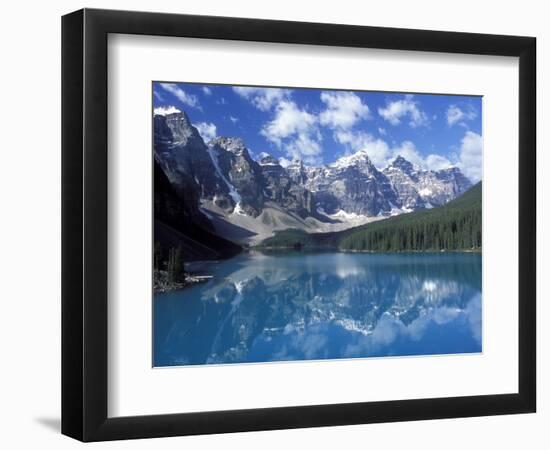 Moraine Lake in the Valley of Ten Peaks, Canada-Diane Johnson-Framed Photographic Print