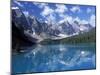 Moraine Lake in the Valley of Ten Peaks, Canada-Diane Johnson-Mounted Photographic Print