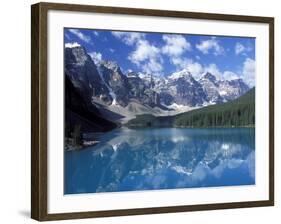 Moraine Lake in the Valley of Ten Peaks, Canada-Diane Johnson-Framed Photographic Print