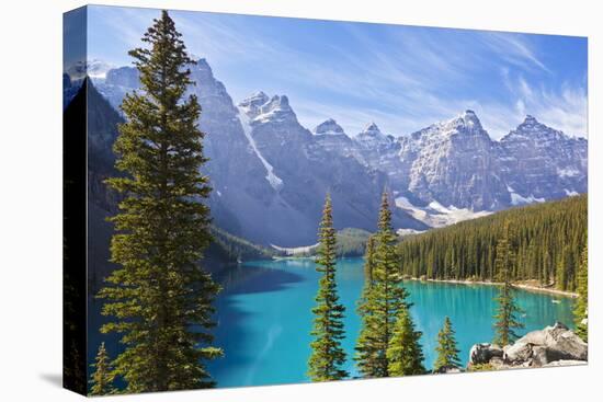 Moraine Lake in the Valley of the Ten Peaks-Neale Clark-Stretched Canvas