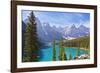 Moraine Lake in the Valley of the Ten Peaks-Neale Clark-Framed Photographic Print