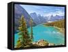 Moraine Lake in the Valley of the Ten Peaks-Neale Clark-Framed Stretched Canvas