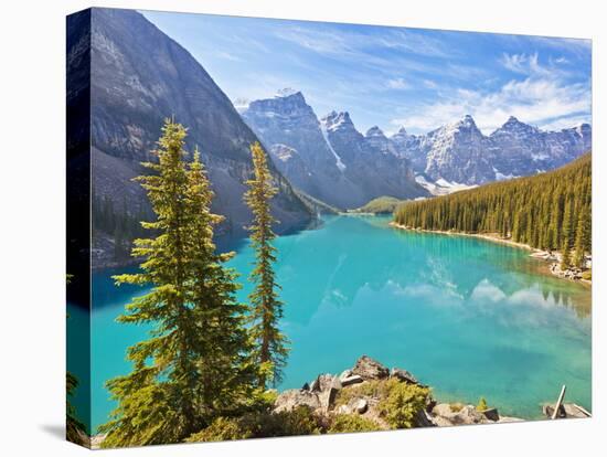 Moraine Lake in the Valley of the Ten Peaks-Neale Clark-Stretched Canvas