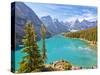 Moraine Lake in the Valley of the Ten Peaks-Neale Clark-Stretched Canvas