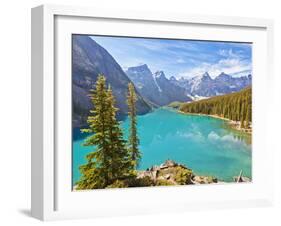 Moraine Lake in the Valley of the Ten Peaks-Neale Clark-Framed Photographic Print