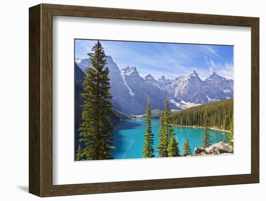 Moraine Lake in the Valley of the Ten Peaks-Neale Clark-Framed Photographic Print