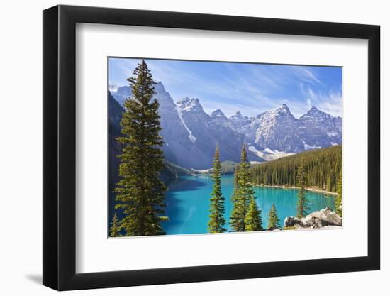 Moraine Lake in the Valley of the Ten Peaks-Neale Clark-Framed Photographic Print