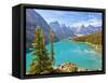 Moraine Lake in the Valley of the Ten Peaks-Neale Clark-Framed Stretched Canvas