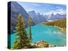 Moraine Lake in the Valley of the Ten Peaks-Neale Clark-Stretched Canvas