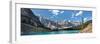 Moraine Lake Panorama-Larry Malvin-Framed Photographic Print