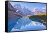 Moraine Lake Reflections in the Valley of the Ten Peaks-Neale Clark-Framed Stretched Canvas