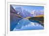 Moraine Lake Reflections in the Valley of the Ten Peaks-Neale Clark-Framed Premium Photographic Print