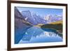 Moraine Lake Reflections in the Valley of the Ten Peaks-Neale Clark-Framed Premium Photographic Print