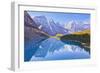 Moraine Lake Reflections in the Valley of the Ten Peaks-Neale Clark-Framed Photographic Print