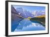 Moraine Lake Reflections in the Valley of the Ten Peaks-Neale Clark-Framed Photographic Print