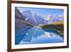 Moraine Lake Reflections in the Valley of the Ten Peaks-Neale Clark-Framed Photographic Print