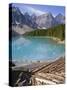 Moraine Lake, Rocky Mountains, Alberta, Canada-Robert Harding-Stretched Canvas